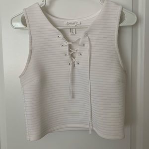 Forever 21 White Crop Top